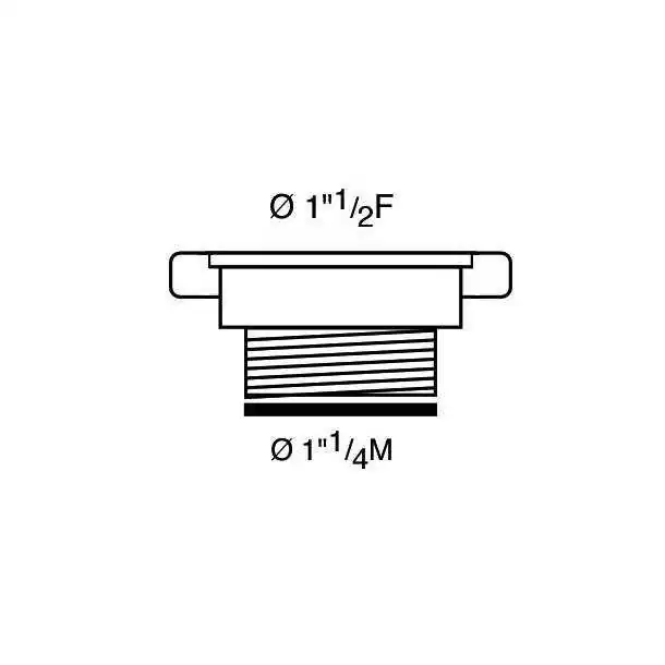 Adaptateur Femelle Mâle fileté diamètre 40mm vers diamètre 32mm