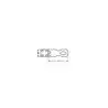 Attache capot inox pour cadenas dimension 67 x 24mm