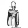 Poulie double Offshore 20mm avec manille fixe ou tournante