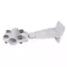 Support rotule lisse blanc rotule en acier peint blanc hauteur 13 cm