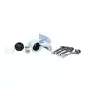 Support rotule court gris rotule en acier peint gris hauteur 5 cm