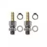 Jeu de raccords droits tuyau souple 1/4 BSPP 8mm pompe