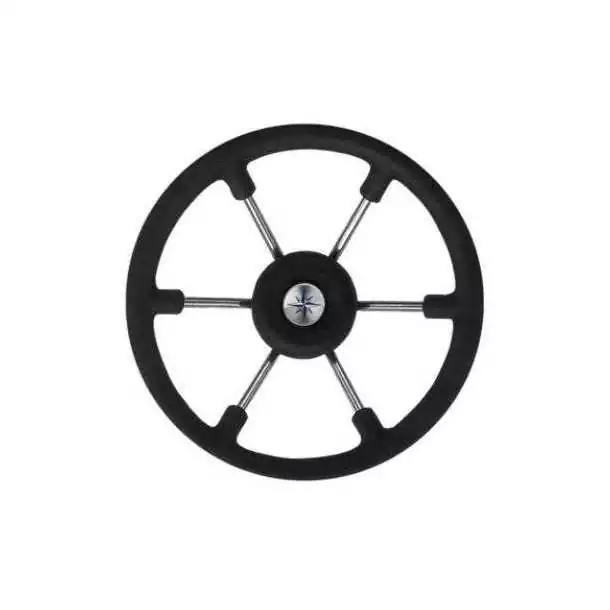 Volant inox gainage noir diamètre 360 mm