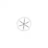 VOLANT INOX GAINE BLANC diamètre 360mm