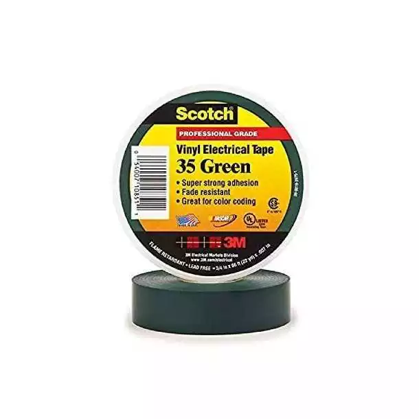 SCOTCH 3M TYPE 35 VERT 19MMX20M