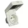 Socle HBL332 mâle composite blanc 230V 32A pour tableau arrière
