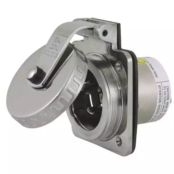Socle mâle inox 230V 63A HBL363SS