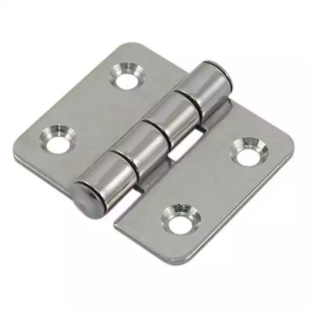 2 Charnières carrée inox axe imperdable 45x40mm 2 Charnières carrée inox axe imperdable 45x40mm