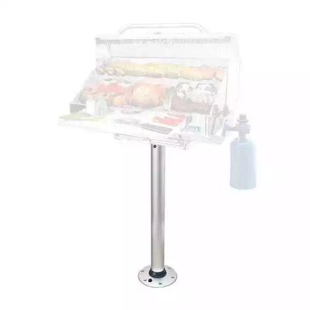 Pied à double verrous pour barbecue rectangulaire