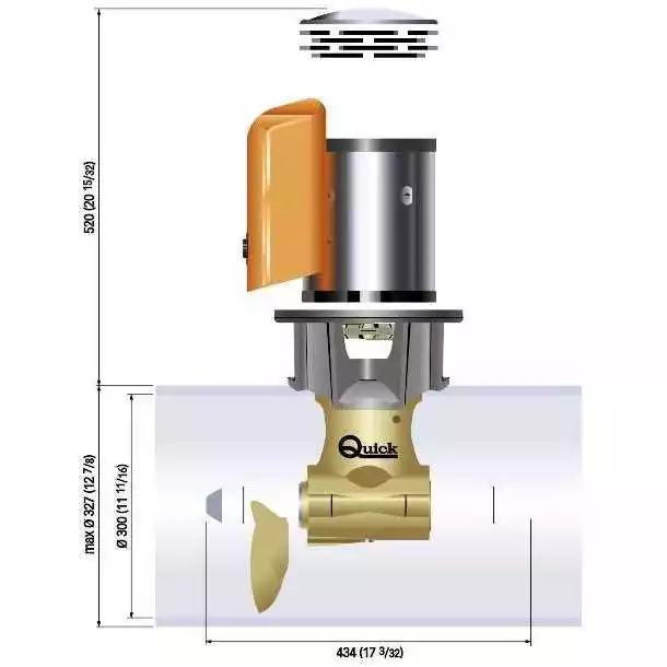 Propulseur BTQ 300-300 Kgf 48V 15kW