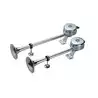 Avertisseur électrique 2 trompes 122dB EM1/2 Longueur 400/470mm 24V