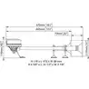 Avertisseur électrique 2 trompes 122dB EM1/2 Longueur 400/470mm 24V