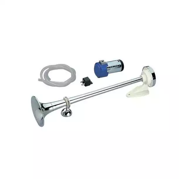 Avertisseur MA1-S à compresseur 24V laiton chromé Longueur 500mm Avertisseur MA1-S à compresseur 24V laiton chromé Longueur 500mm