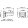 Avertisseur électrique à encaster Smile SM1 blanc 12V