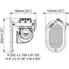 Avertisseur électropneumatique à encastrer Hurricane HR1 blanc 12V