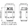 COMPRESSEUR M1 SEUL 24V 180W 2 bars IP 67