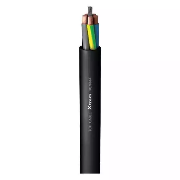 Câble électrique Xtrem H07RN-F 4G1,5mm² noir vendu par 50m