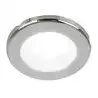 Plafonnier EuroLED 75 à visser inox éclairage blanc chaud 24V Diamètre 72mm