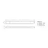 Réglette lumineuse led courtoisie blanc 12V blanc