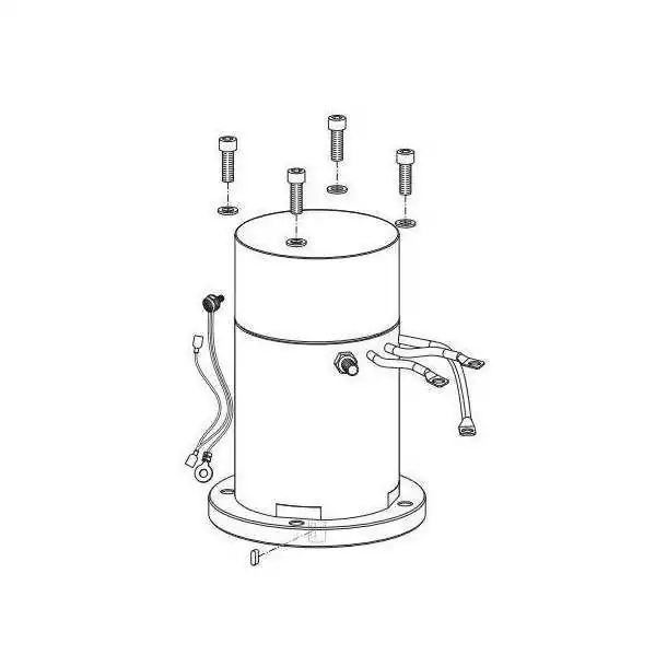 Moteur 3,3 kW 12V avec protection thermique pour BTQ 185