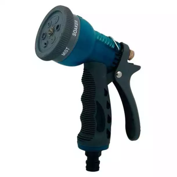 Pistolet d'arrosage à poignée avec blocage Débit et jet réglables