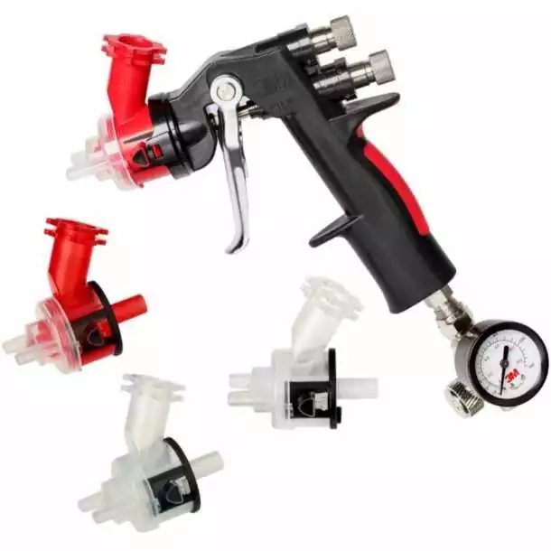 Kit pistolet peinture HGP avec Mano et 2 buses diamètre 1,8mm et 2 buses diamètre 2,0mm