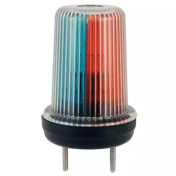 Feu de navigation 86mm noir tricolore étanche avec 2 vis
