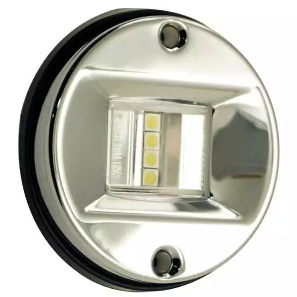 Feu de poupe blanc 135° diamètre 76mm inox