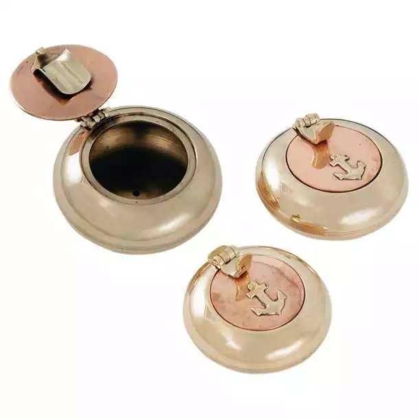 Cendrier laiton cuivre diamètre 60mm vendu par 2