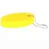Porte clé flottant ovale jaune