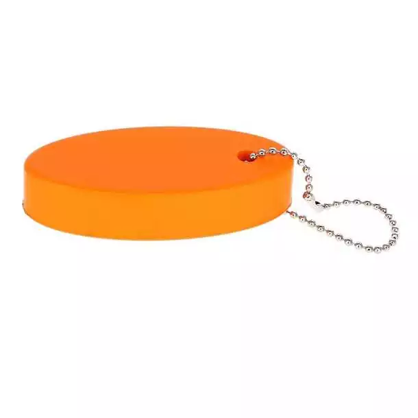 Porte clé flottant ovale orange Porte clé flottant ovale orange