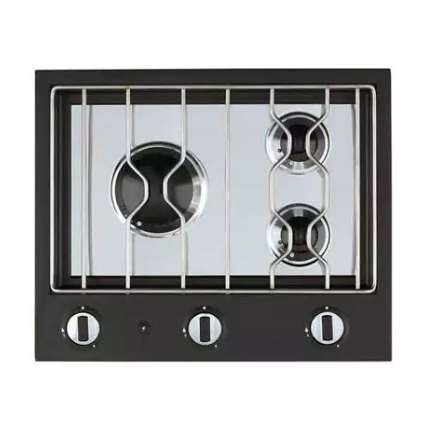 Table encastrable flush gaz Millesime 3 feux plaques extra-plates
