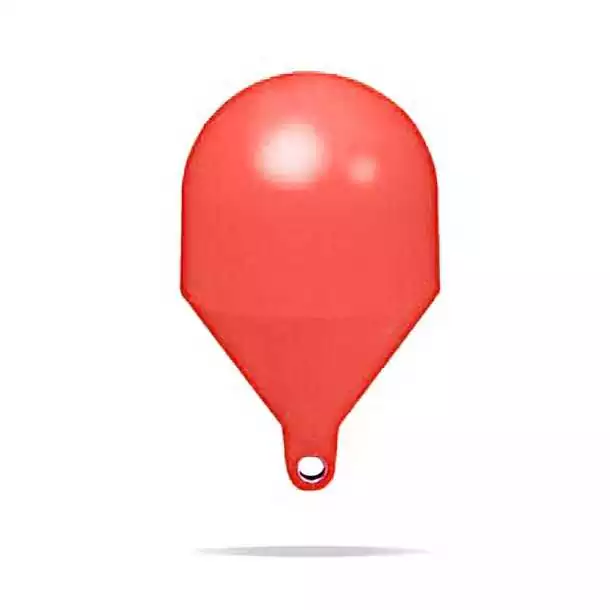Bouée sphérique Rouge diamètre 400mm oeil 38mm