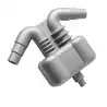 Séparateur gaz 2,5L Diamètre entrée/sortie 40/45/50mm