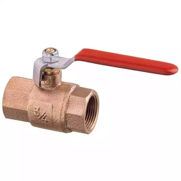 Vanne à sphere bille 1/4'' PN32 bronze femelle/femelle diamètre 8mm
