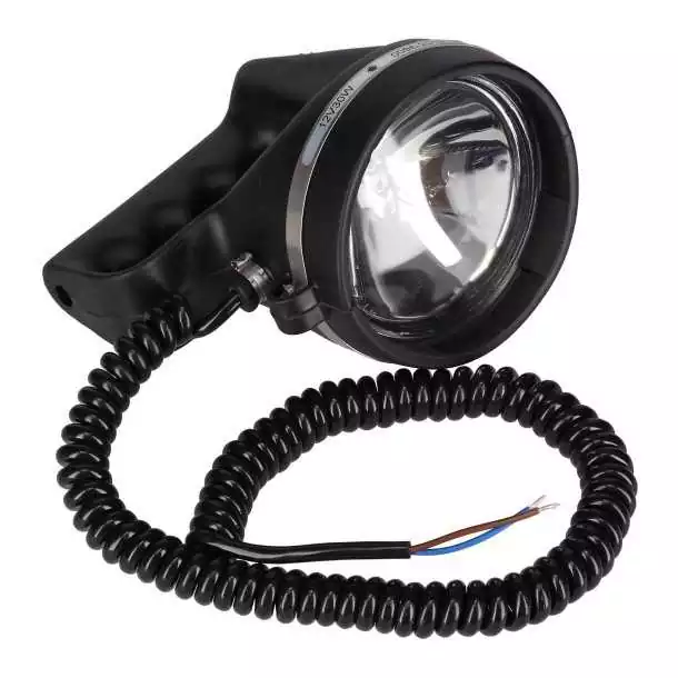Projecteur à main 12V 70W puissance de 2500 lm Câble spirale de 3.5m