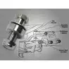 Kit fixation EX125/175/225 Honda