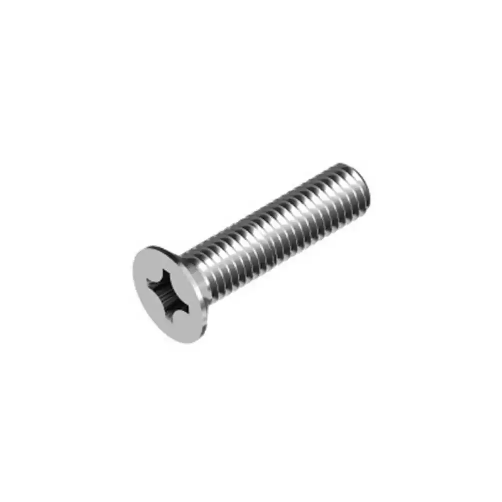 Vis métaux tête fraisée cruciforme filetée diamètre 6mm Longueur 60mm