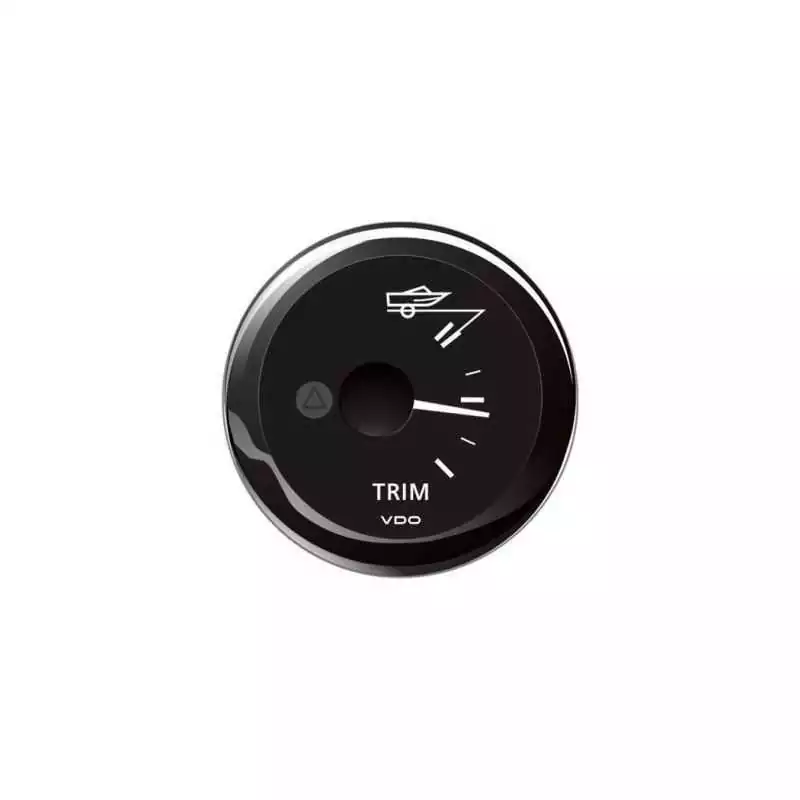 Indicateur de trim Mercury noir diamètre 52mm 8-32V