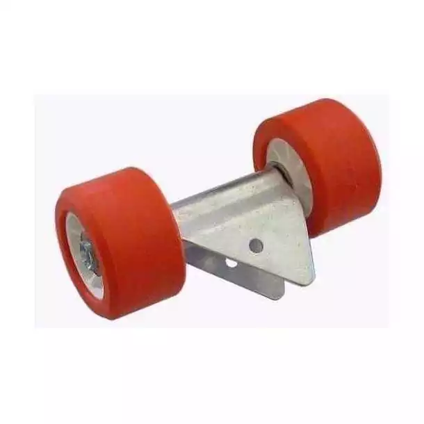 Galets MTX 2 montés sur balancier diamètre 120mm rouge