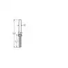 Terminaison filetée à sertir pas à droite M8 diamètre 4mm Inox A4