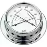 Thermometre Hygrometre chrome diamètre 85mm