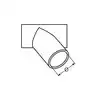 Té incliné 60° Inox A4 diamètre 25mm
