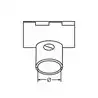 Té droit 90° pliable Inox A4 diamètre 22mm