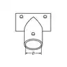 Té droit 90° Inox A4 diamètre 25mm