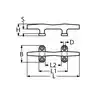 Taquet rond Inox A4 Longueur 100mm