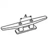 Taquet nylon noir Longueur 100mm lot de 2