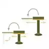 Support de table T-System Slide-Fold 