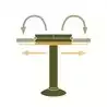 Support de table T-System 2 rabats