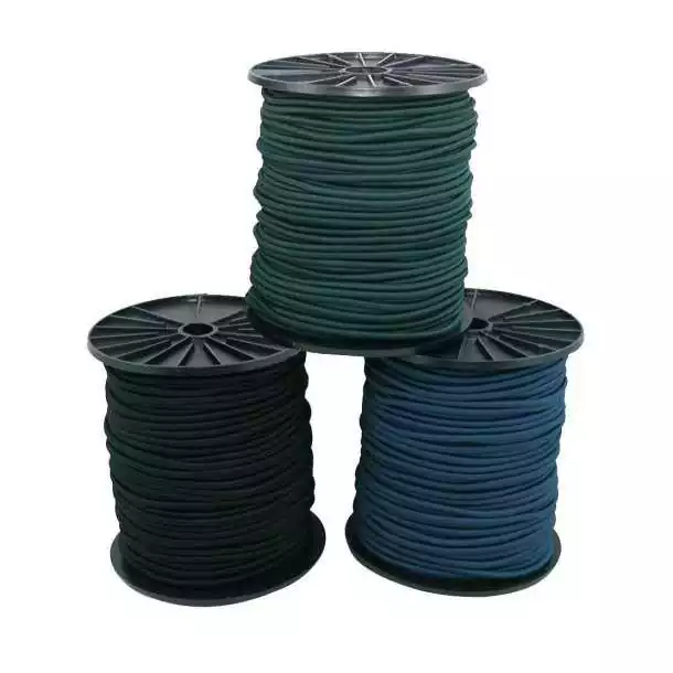 Sandow tresse polyester HT diamètre 10mm noir 100m